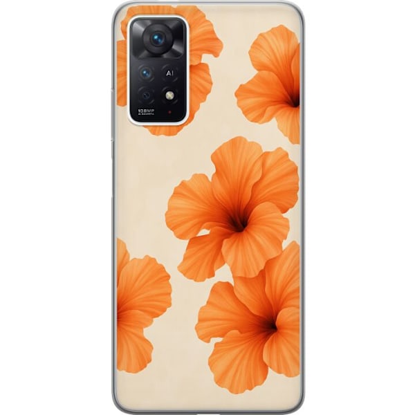 Xiaomi Redmi Note 11 Pro Gjennomsiktig deksel Papaya Punch