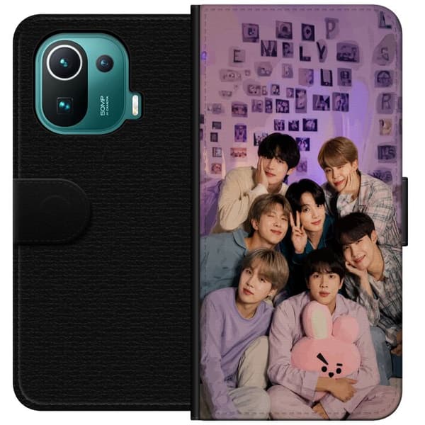 Kompatibel Tegnebogsetui til Xiaomi Mi 11 Pro BTS lilla