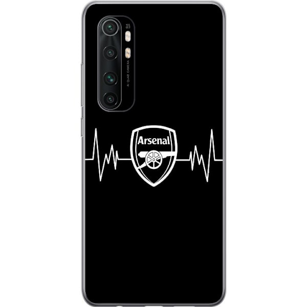 Xiaomi Mi Note 10 Lite Läpinäkyvä kuori Arsenal