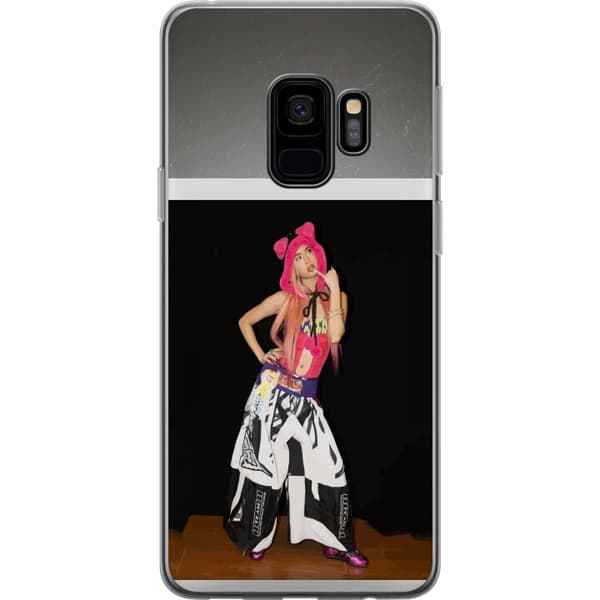 Kompatibelt Mobildeksel til Samsung Galaxy S9 KATSEYE rosa modeporträtt svart