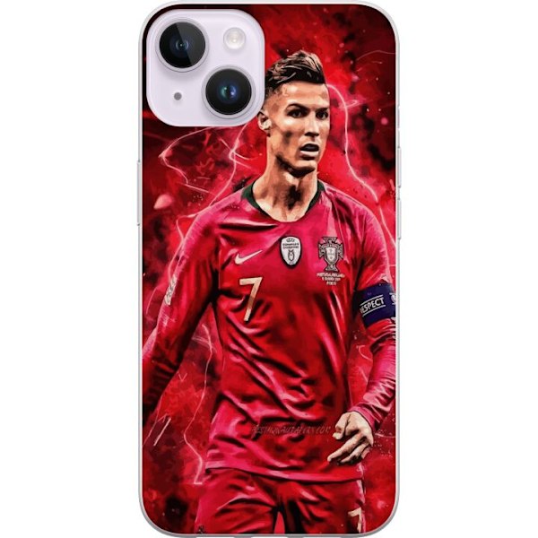Apple iPhone 14 Plus Läpinäkyvä kuori Ronaldon Taidot - CR7
