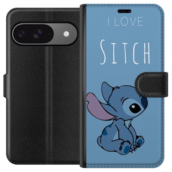 Google Pixel 9 Tegnebogsetui I Love Stitch