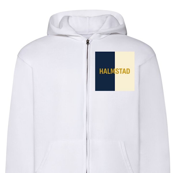 Zip-Hoodie til Børn | Hættetrøje med Lynlås Halmstad – f hvid one size
