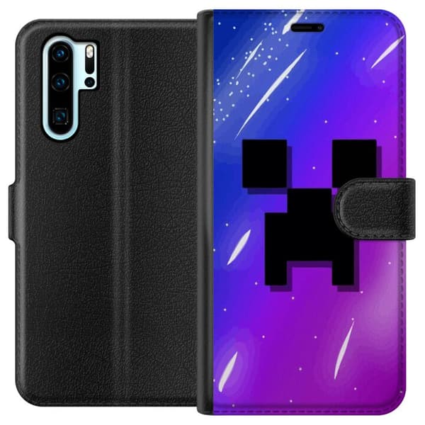 Kompatibel Tegnebogsetui til Huawei P30 Pro Minecraft