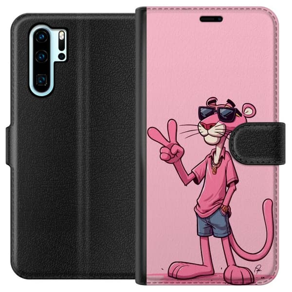 Kompatibelt Lommeboketui til Huawei P30 Pro Pink Panter Peace
