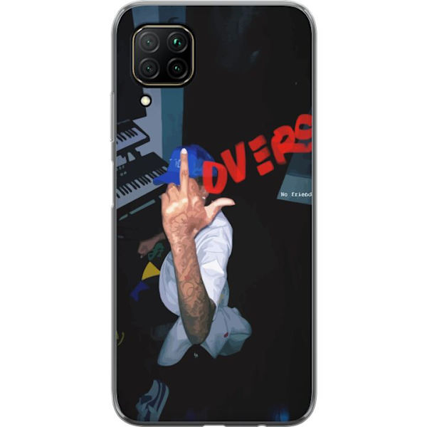 Huawei P40 lite Genomskinligt Skal Lovers Mystical Romance Kärlek Mystik Design Romantiskt Motiv Populärt Grafiskt Mönster Fashion Stil