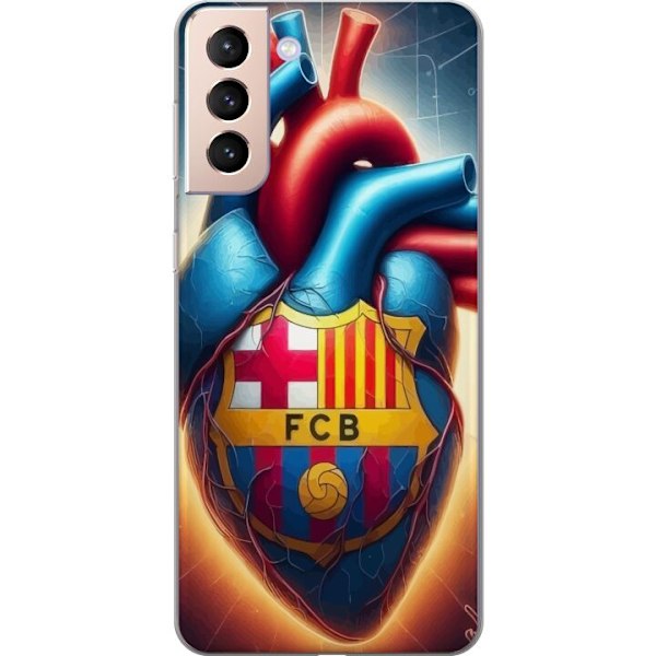 Samsung Galaxy S21 Gjennomsiktig deksel FCB Hjerte