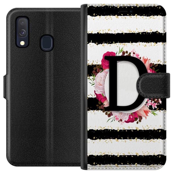 Kompatibelt Lommeboketui til Samsung Galaxy A40 Bokstaven D