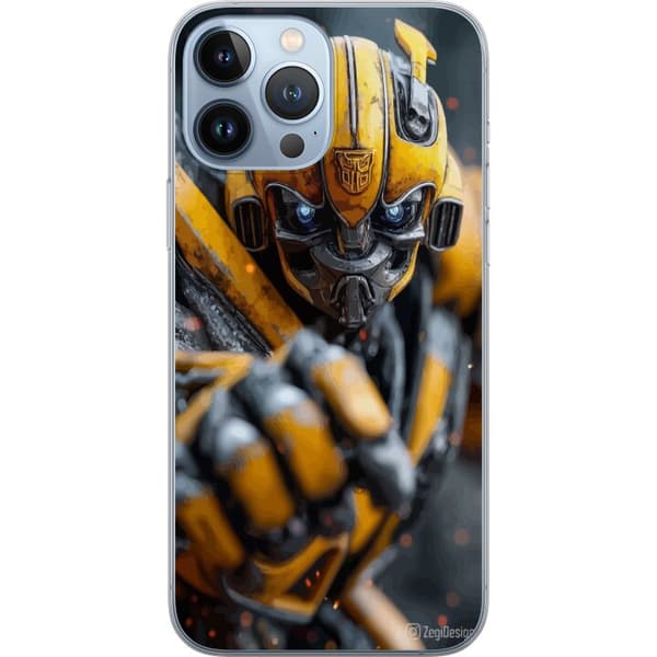 Kompatibelt Mobildeksel til Apple iPhone 13 Pro Max Bumblebee-robot Transformers gul mecha-action sci-fi-kriger detaljert cyberpunkhelt maskinrustnin