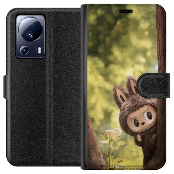 Xiaomi 13 Lite Tegnebogsetui Labubu Graffiti Vibes – Gadekun
