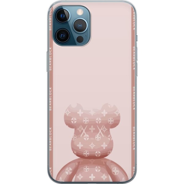 Apple iPhone 12 Pro Max Gjennomsiktig deksel LV Pink Bear