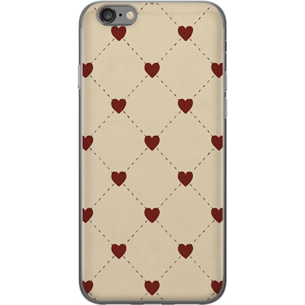 Apple iPhone 6 Gennemsigtig cover Hjertegitter