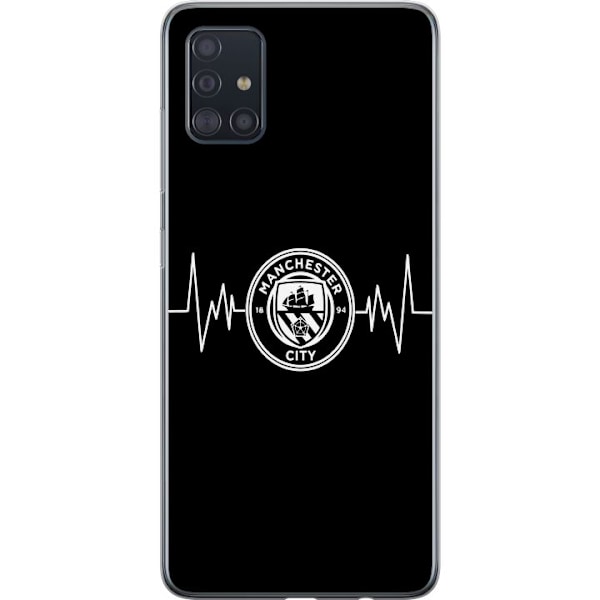 Samsung Galaxy A51 Läpinäkyvä kuori Manchester City F.C.