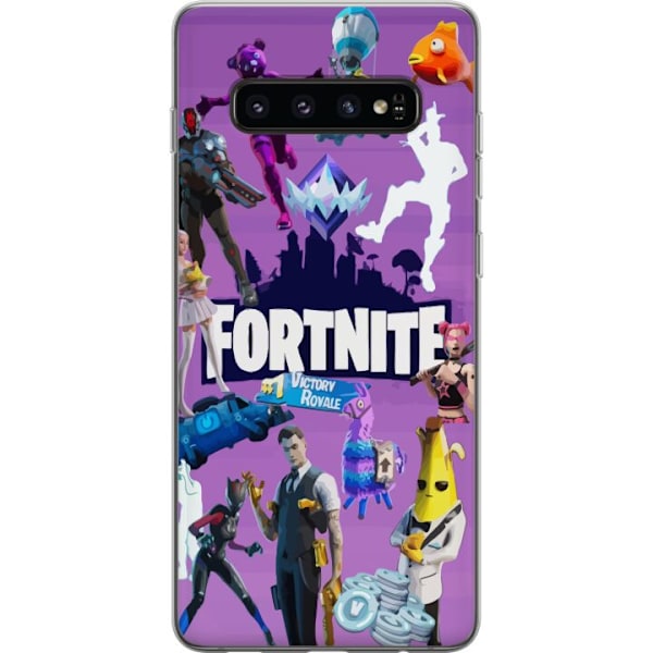 Samsung Galaxy S10 Gennemsigtig cover Fortnite