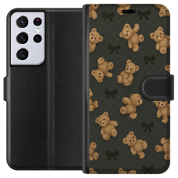 Samsung Galaxy S21 Ultra 5G Tegnebogsetui Teddy Knus