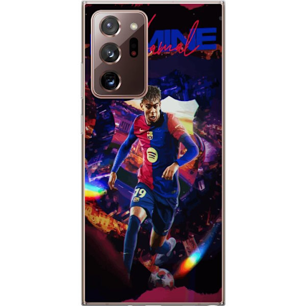 Samsung Galaxy Note20 Ultra Läpinäkyvä kuori Yamal Rising Talent FC Barcelona Pelaaja Nuori Jalkapalloilija Suosittu Motiivi Urheilu Espanja Lahjak