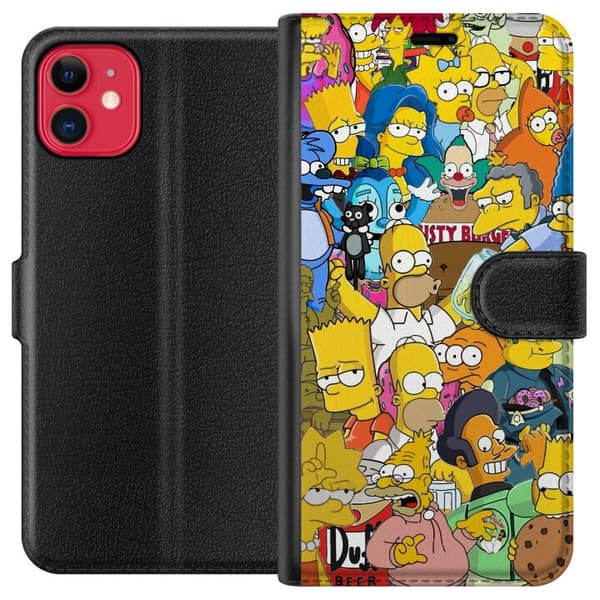 Kompatibel Tegnebogsetui til Apple iPhone 11 Simpsons