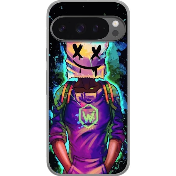 Google Pixel 9 Pro XL Gjennomsiktig deksel Fortnite Marshmello