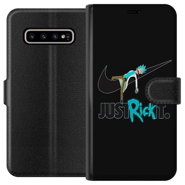 Kompatibelt Lommeboketui til Samsung Galaxy S10+ Bare Rick Det.