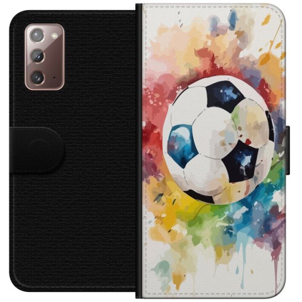 Samsung Galaxy Note20 Lompakkokotelo Jalkapallo