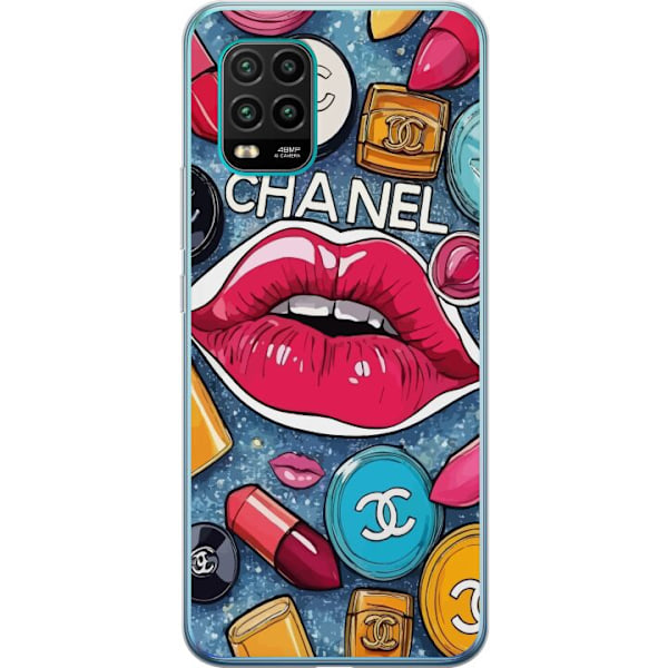 Xiaomi Mi 10 Lite 5G Genomskinligt Skal Chanel Lips