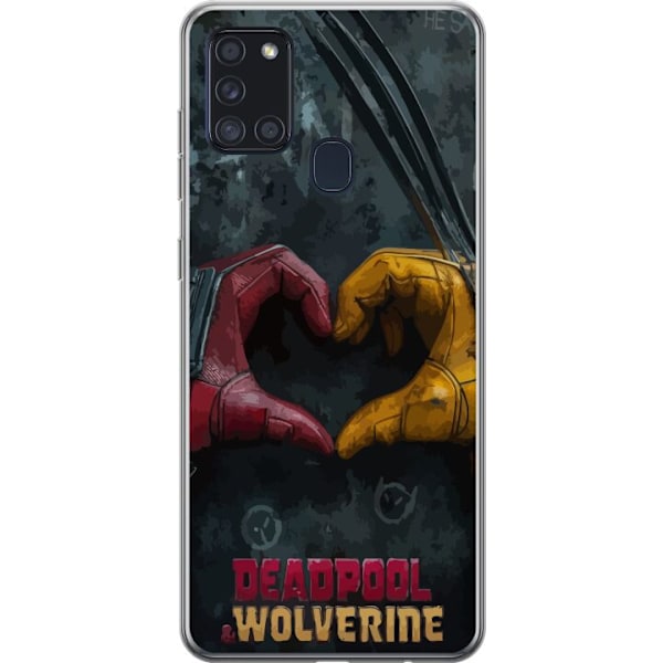 Samsung Galaxy A21s Gennemsigtig cover Wolverine Deadpool