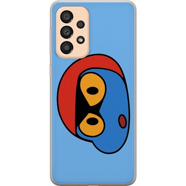 Samsung Galaxy A33 5G Gennemsigtig cover Bold Bot Head
