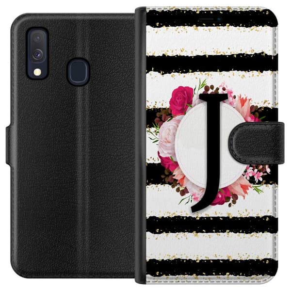 Kompatibel Tegnebogsetui til Samsung Galaxy A40 Bogstavet J
