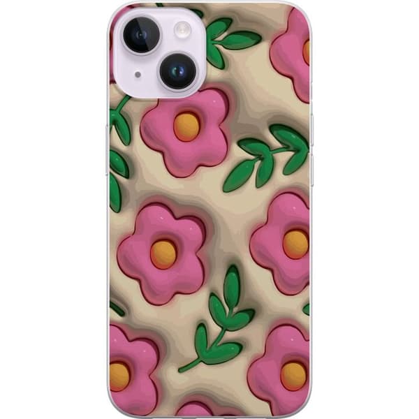 Kompatibelt Mobildeksel til Apple iPhone 14 Boblende Blomster