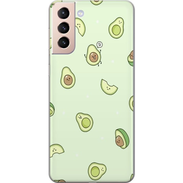 Samsung Galaxy S21 Gennemsigtig cover Glad Avocado