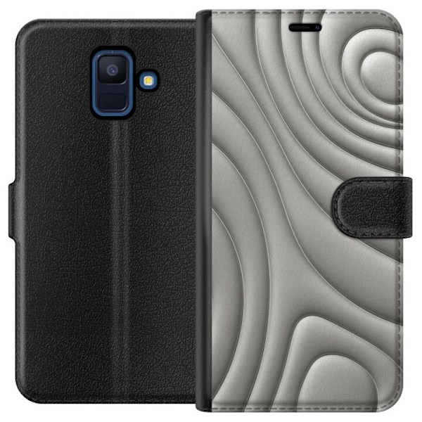 Samsung Galaxy A6 (2018) Lompakkokotelo Hopea-aallot