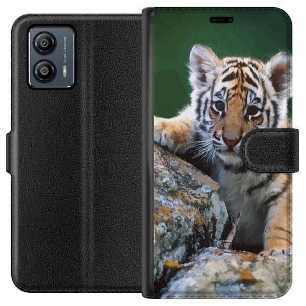 Motorola Moto G53 Tegnebogsetui Tiger