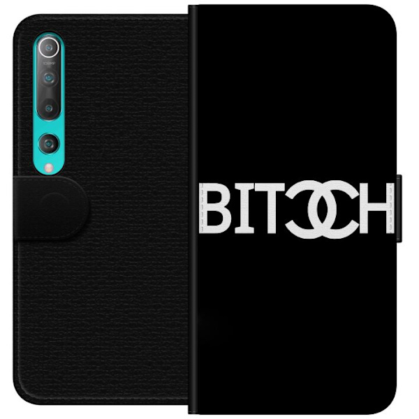 Xiaomi Mi 10 5G Lompakkokotelo Bitch Chanel -inspiroima katumuoti Muoti Tekstimotiivi Trendi Ikoninen Tyyli Kaupunkisuunnittelu