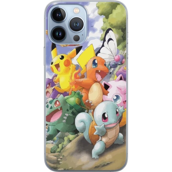 Apple iPhone 13 Pro Max Gjennomsiktig deksel Pokemon
