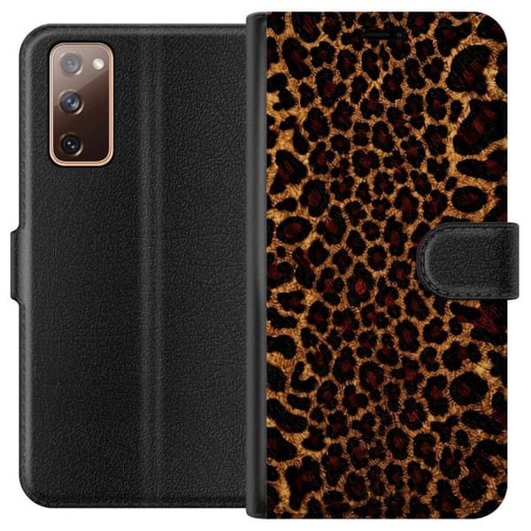 Kompatibelt Plånboksfodral till Samsung Galaxy S20 FE Wild Leopard brun