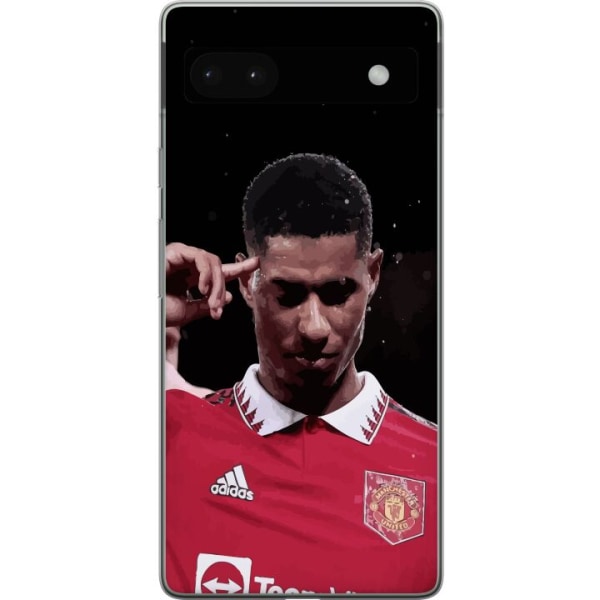 Google Pixel 6a Läpinäkyvä kuori Marcus Rashford Manchester