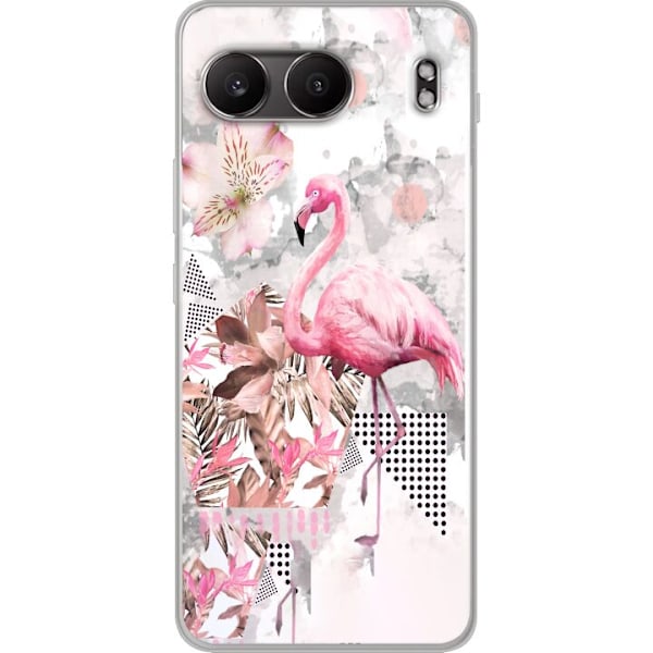 OnePlus Nord 4 Läpinäkyvä kuori Flamingo