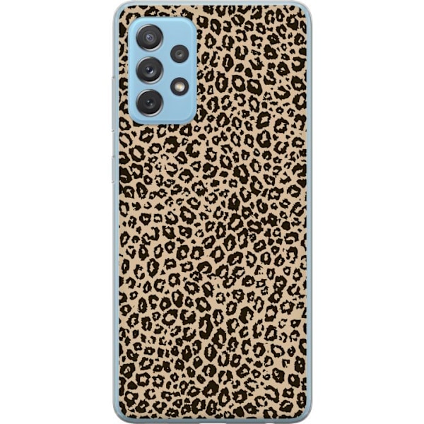 Samsung Galaxy A72 5G Gennemsigtig cover Leopard Mønster