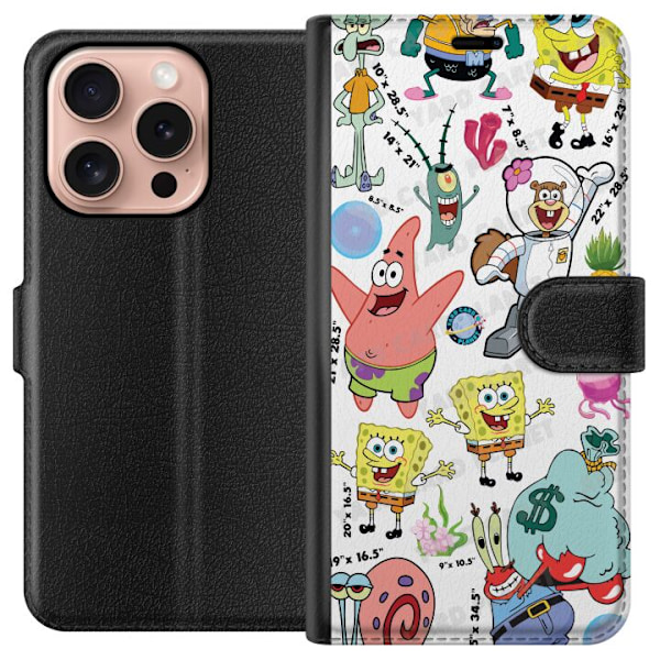 Apple iPhone 16 Pro Lommeboketui SpongeBob SquarePants