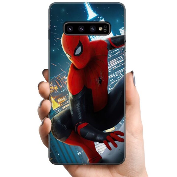 Samsung Galaxy S10+ TPU Mobilskal Spiderman
