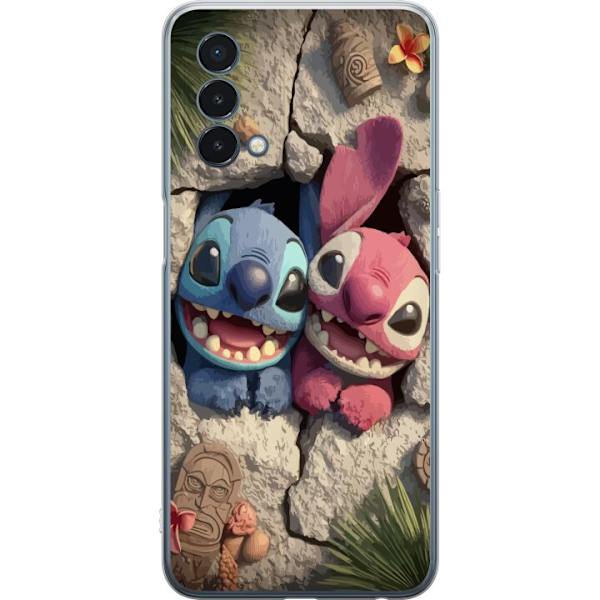 OnePlus Nord N200 5G Läpinäkyvä kuori Stitch Angel Lilo & Stitch Motiivi Disney Rakkaus Sarjakuvahahmo Suosittu Sininen Avaruusolio Hauska Disney-e