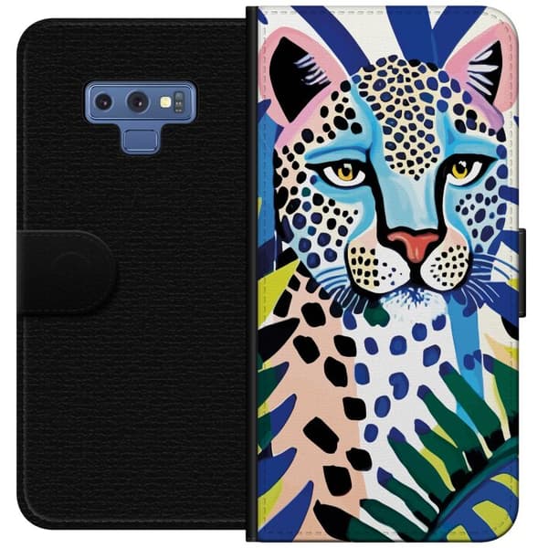 Kompatibelt Plånboksfodral till Samsung Galaxy Note9 Vivid Leopard