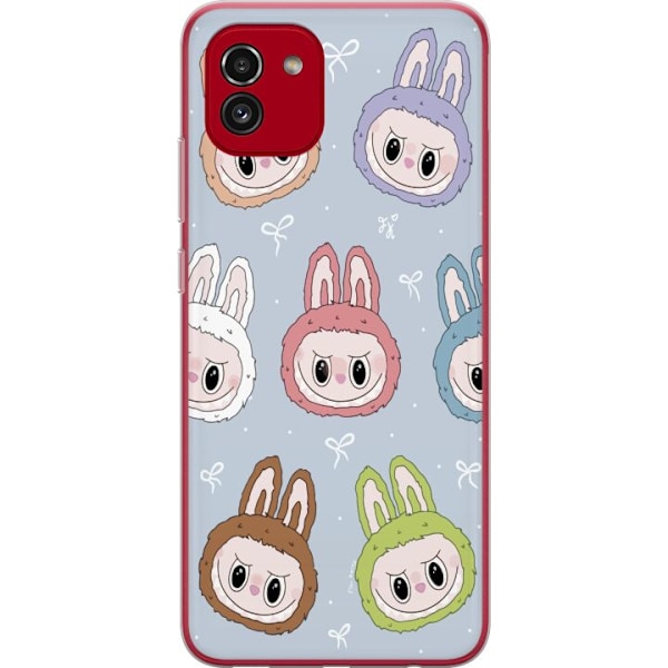 Samsung Galaxy A03 Genomskinligt Skal Labubu Star Pattern –