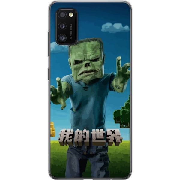 Samsung Galaxy A41 Genomskinligt Skal A Minecraft Movie
