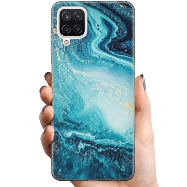 Samsung Galaxy A12 TPU Mobildeksel Marmor