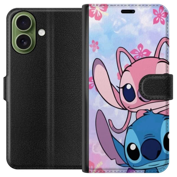 Kompatibel Tegnebogsetui til Apple iPhone 18 Stitch & Angel