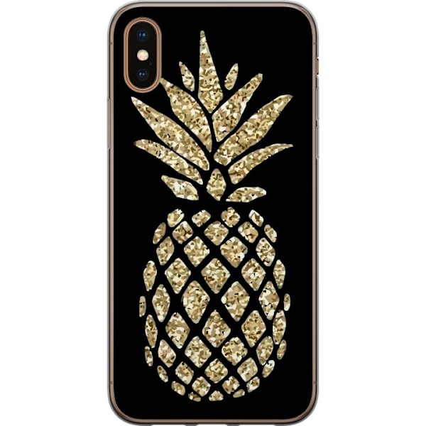 Apple iPhone XS Max Genomskinligt Skal Ananas