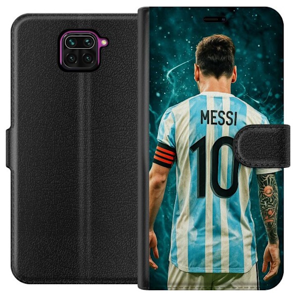 Xiaomi Redmi Note 9 Tegnebogsetui Messi