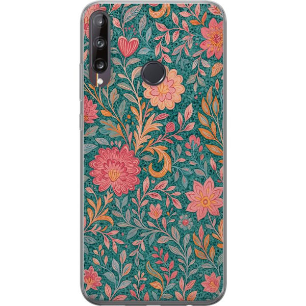 Huawei P40 lite E Gennemsigtig cover Floral Dream
