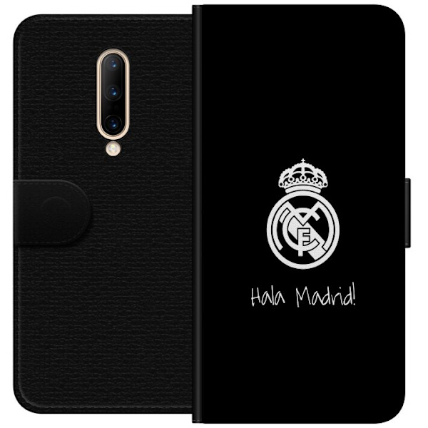 OnePlus 7 Pro Lompakkokotelo Real Madrid Emblem Jalkapallo Ylpeys Valkoinen Kulta Seuramerkki Mestarit La Liga Fanit Ikoninen Urheilu